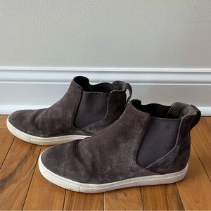 Vince Newlyn Suede High Top Sneakers Booties